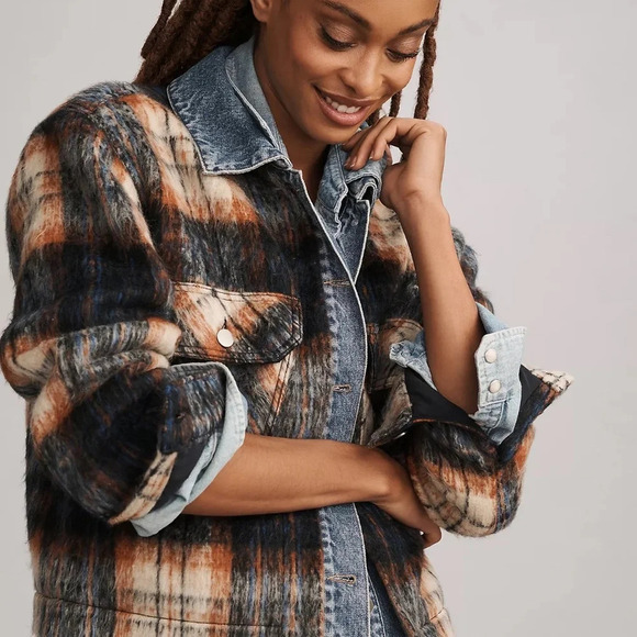 COPY - NWT Anthropologie Pilcro Denim Mix Jacket M - Picture 5 of 5